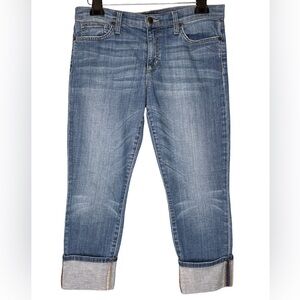 Joe's Jeans Mid Rise Blue Crop Anisa Cuffed Size 30
